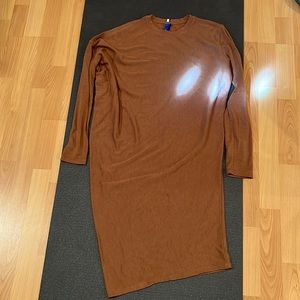 Kit ace brown asymmetric dress. Small